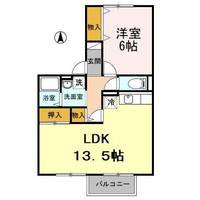 ブロッサム Bの間取り