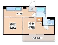 小阪マンションの間取り