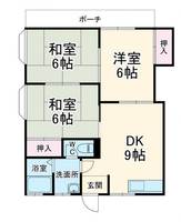 桜田コーポの間取り