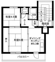 下九沢19号棟の間取り