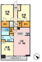 東京都江戸川区南小岩8(マンション)の賃貸物件の間取り