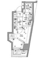 東京都港区三田5(マンション)の賃貸物件の間取り