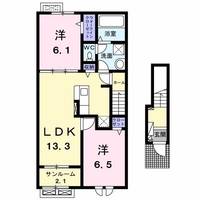 シャンブル IIの間取り