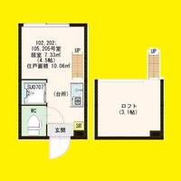 東京都新宿区上落合3(アパート)の賃貸物件の間取り