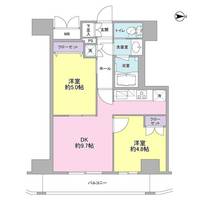 東京都大田区西蒲田6(マンション)の賃貸物件の間取り