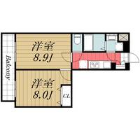 千葉県千葉市中央区新田町(マンション)の賃貸物件の間取り