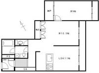 神奈川県横浜市鶴見区駒岡4(マンション)の賃貸物件の間取り