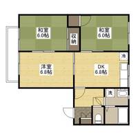 グレイス加茂Bの間取り