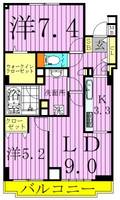東京都足立区千住曙町(マンション)の賃貸物件の間取り