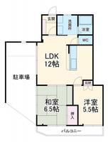 KKパークサイドMの間取り