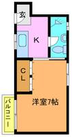 東京都墨田区京島1(マンション)の賃貸物件の間取り
