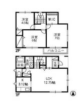 岡山県倉敷市東塚5(一戸建)の賃貸物件の間取り