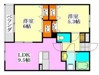 ミリアビタ響の間取り