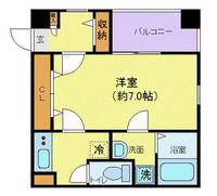 千葉県千葉市中央区本千葉町(マンション)の賃貸物件の間取り
