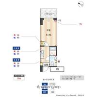 東京都江東区東陽6の賃貸マンションの間取り