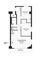 上町マンションの間取り