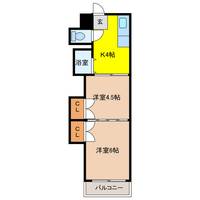 岐阜県岐阜市畷町(マンション)の賃貸物件の間取り