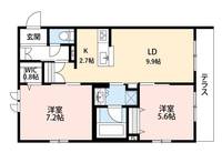 グランソレイユの間取り
