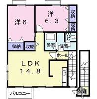 サンシャインひばりCの間取り