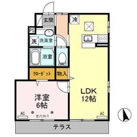 栃木県栃木市大平町富田(アパート)の賃貸物件の間取り