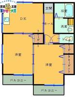長崎県長崎市江里町(アパート)の賃貸物件の間取り