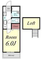 埼玉県草加市西町(アパート)の賃貸物件の間取り