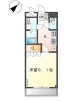 広島県福山市山手町5(アパート)の賃貸物件の間取り