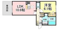 福岡県北九州市若松区用勺町(アパート)の賃貸物件の間取り