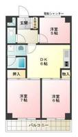 東京都東村山市栄町2(マンション)の賃貸物件の間取り