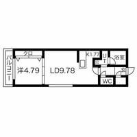 北海道札幌市中央区南八条西2(マンション)の賃貸物件の間取り