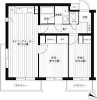 コスモリード駒沢大学の間取り
