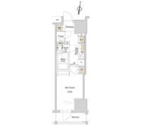 東京都新宿区北新宿1(マンション)の賃貸物件の間取り