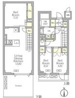 アジールコート都立大学の間取り