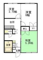 イエローハウス 3Kタイプの間取り