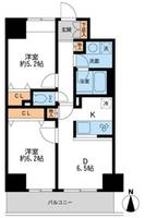千葉県千葉市中央区本千葉町(マンション)の賃貸物件の間取り