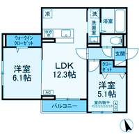 神奈川県横浜市港北区篠原町(アパート)の賃貸物件の間取り