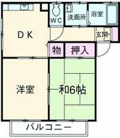 坂の上ハイツの間取り