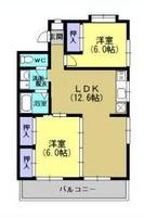 桜松ハイツA棟の間取り