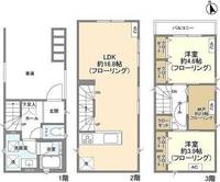 神奈川県川崎市高津区諏訪2(一戸建)の賃貸物件の間取り