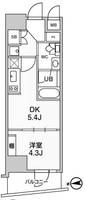 東京都中野区中野5(マンション)の賃貸物件の間取り