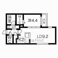 Balboni新札幌(バルボーニ新札幌)の間取り