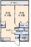 コーポ高花の間取り