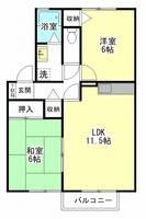 サニーコートAの間取り