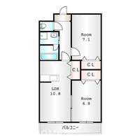 群馬県高崎市下之城町(マンション)の賃貸物件の間取り