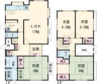 奈良県奈良市佐保台2(一戸建)の賃貸物件の間取り