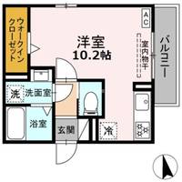 静岡県浜松市中央区船越町(アパート)の賃貸物件の間取り