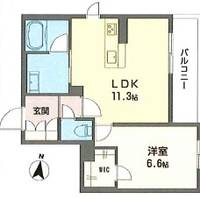 大阪府大阪市旭区中宮5(マンション)の賃貸物件の間取り