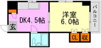 広島県広島市南区南蟹屋1(マンション)の賃貸物件の間取り