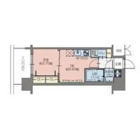 大阪府大阪市浪速区元町1(マンション)の賃貸物件の間取り