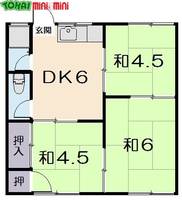 コーポきよみずの間取り